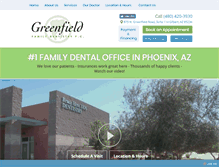 Tablet Screenshot of greenfieldfamilydentist.com